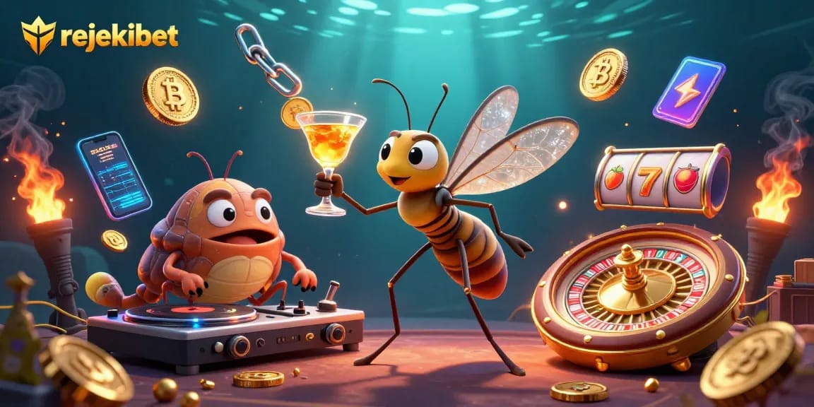 Engage with rejekibet's thrilling games featuring vibrant 3D characters and dazzling casino elements.