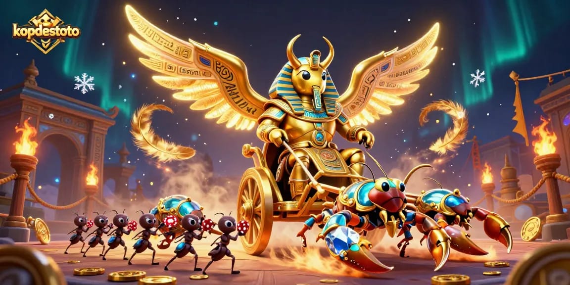 Play X100 on kopdestoto using vibrant characters and rich casino elements in a dynamic scene.