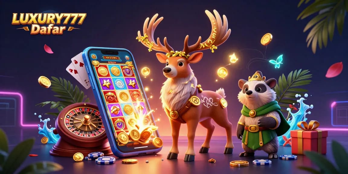 LUXURY777 Daftar, menang besar di permainan slot dengan karakter menawan dan elemen kasino yang menakjubkan