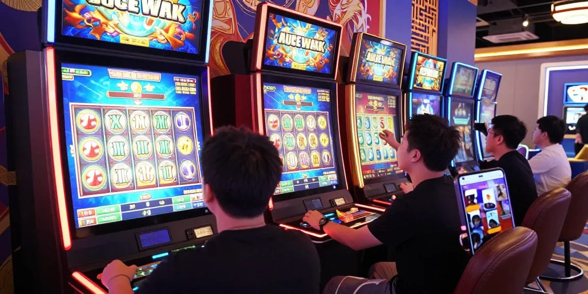 Daftar Modal138 dalam pengalaman bermain slot online dengan suasana yang ceria dan interaktif.