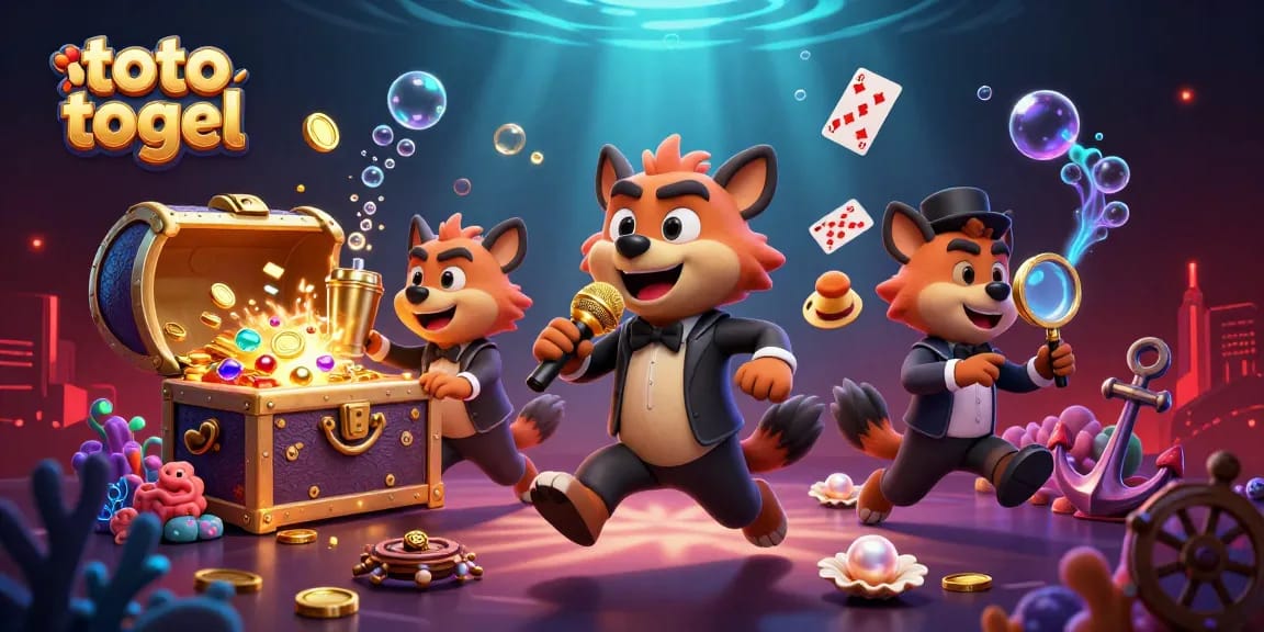 Engage in toto togel excitement with a vibrant casino scene featuring hyenas in entertaining roles.