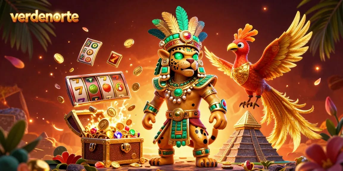 Engage in thrilling slot action at verdenorte with vibrant casino elements and energetic design.