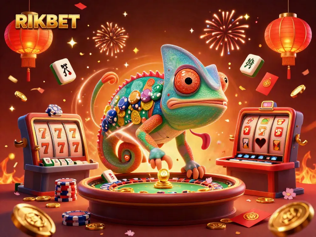 Experience the thrilling excitement of RIKBET's vibrant casino world with dynamic gameplay elements.