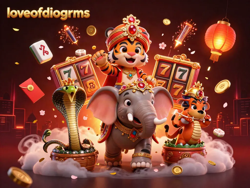 Slot online menantang di loveofdiagrams dengan macan maharaja dan gajah permata.