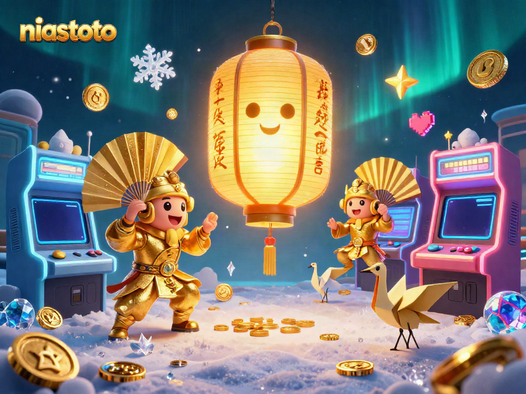 Mainkan niastoto dengan suasana kasino malam yang meriah dan karakter unik.