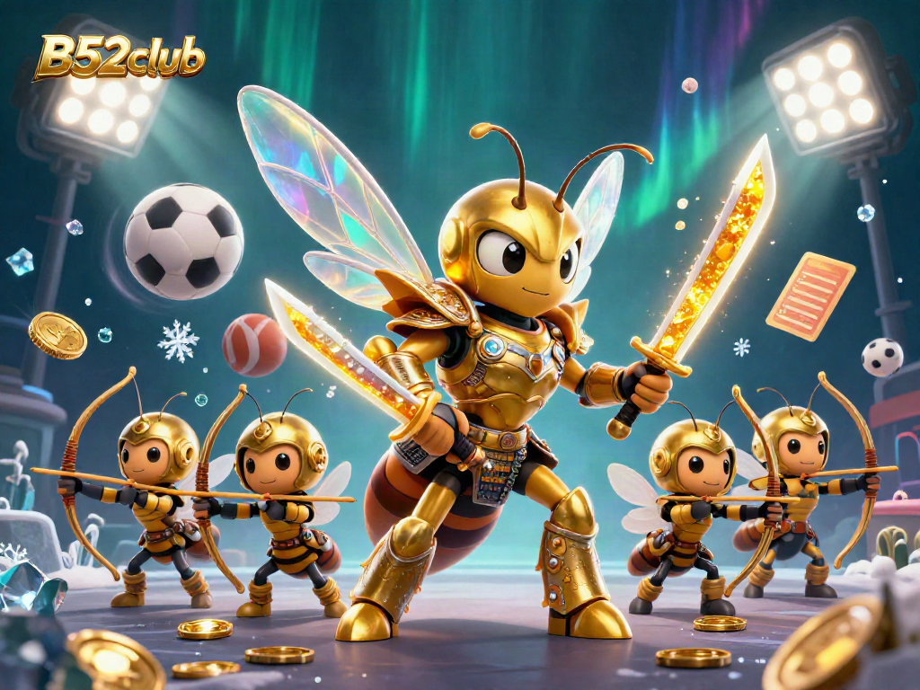 Experience thrilling action in B52club with samurai hornet and dynamic sports elements.