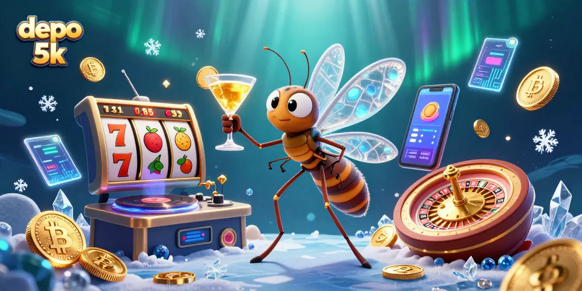 Experience thrilling adventures with depo 5k in a vibrant, engaging casino atmosphere featuring dynamic characters and game elements.