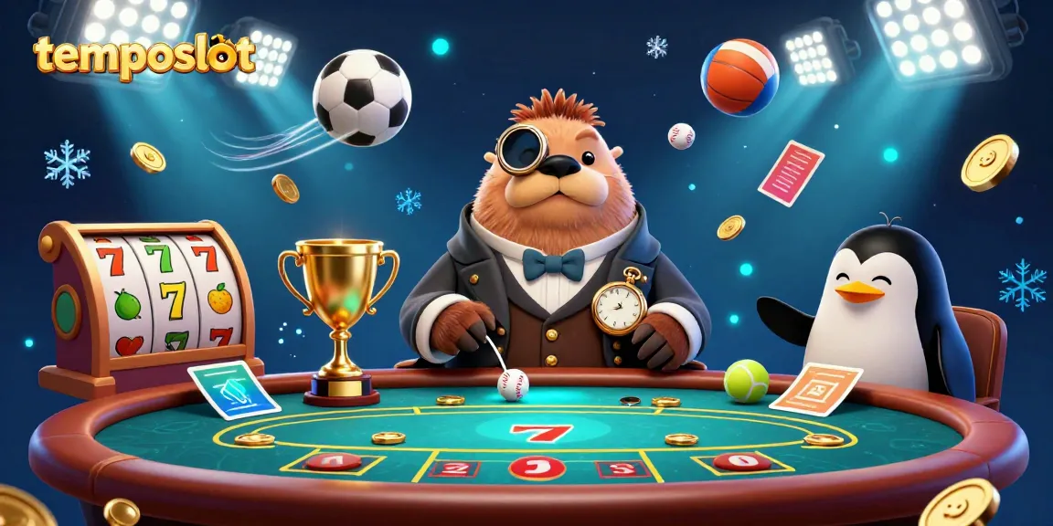 Engage in the dynamic world of temposlot with a jolly walrus playing poker under the sea.