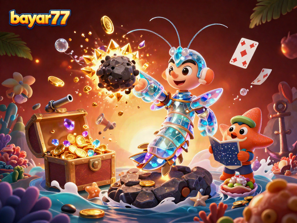 bayar77 menangkan jackpot dengan samurai mantis dan harta karun laut yang berkilauan