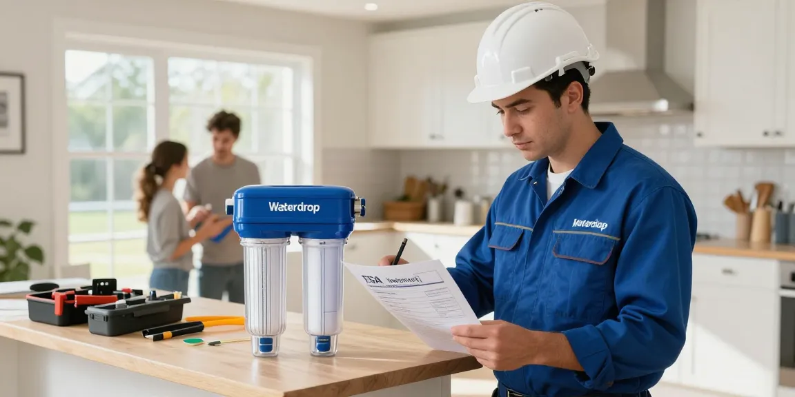 Waterdrop TSA 3-Stage Replacement Water Filter installation by a trusted local contractor ensuring quality service for nearby businesses.