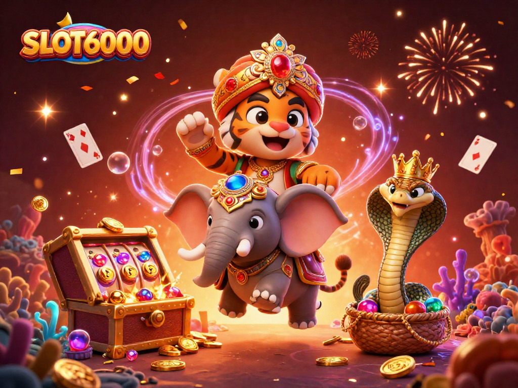 Mengklaim Bonus 100% di SLOT6000 sambil menikmati suasana kasino yang meriah.