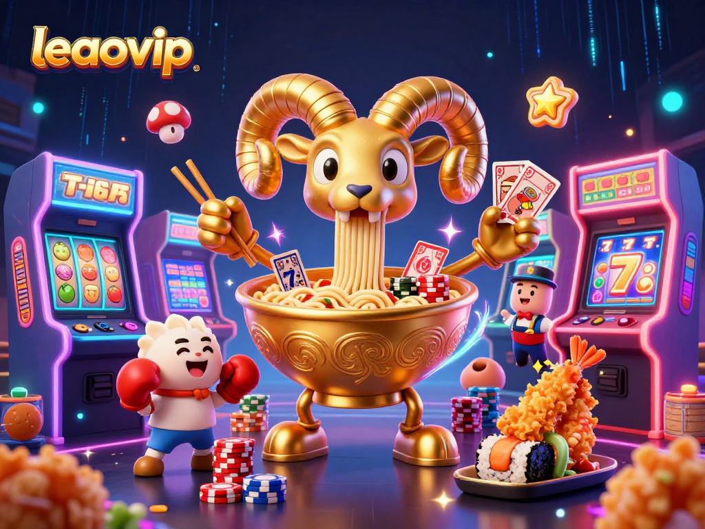 Engaging scene with leaovip characters in a vibrant casino atmosphere, stacked chips and card dealing excitement.
