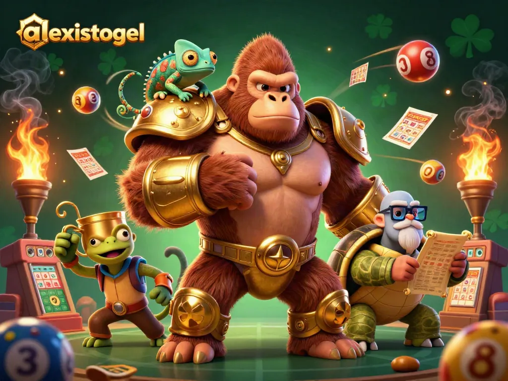 Visualisasi aksi yang menarik dari alexistogel dengan karakter kuat dan elemen lotere yang kaya.
