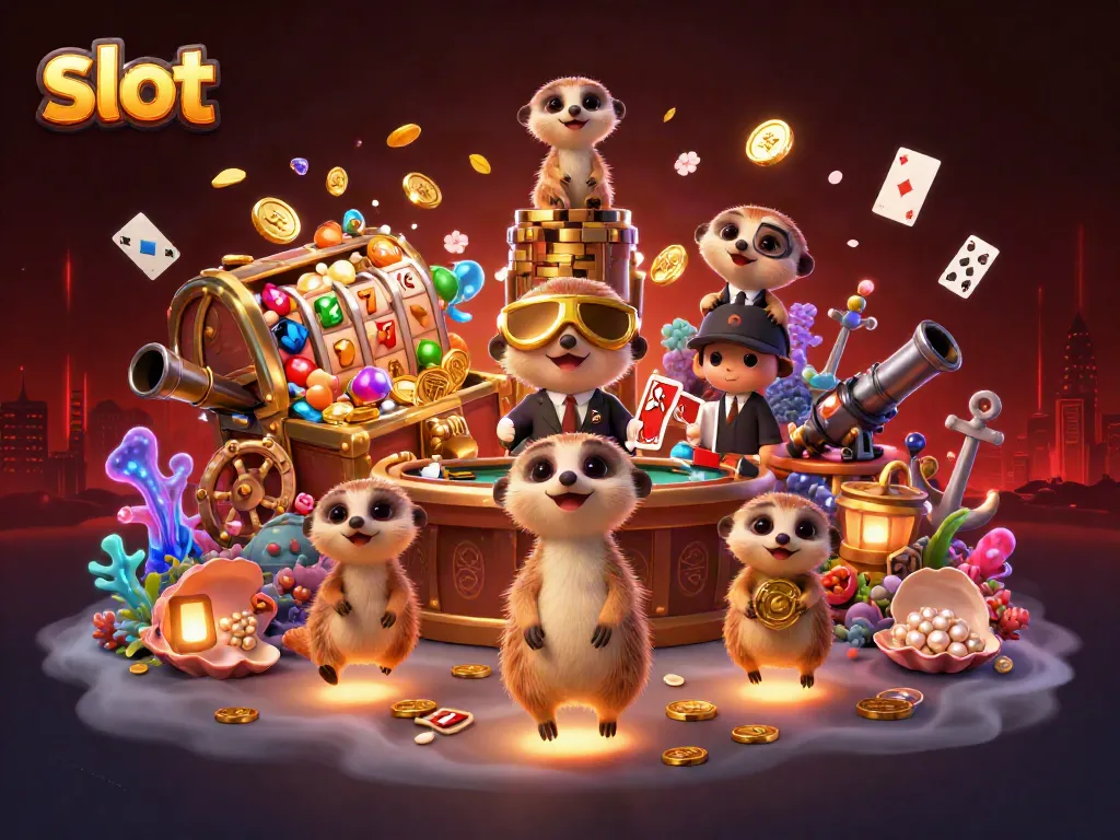 Menangkan jackpot slot dengan bantuan koloni meerkat yang menjalankan kasino.