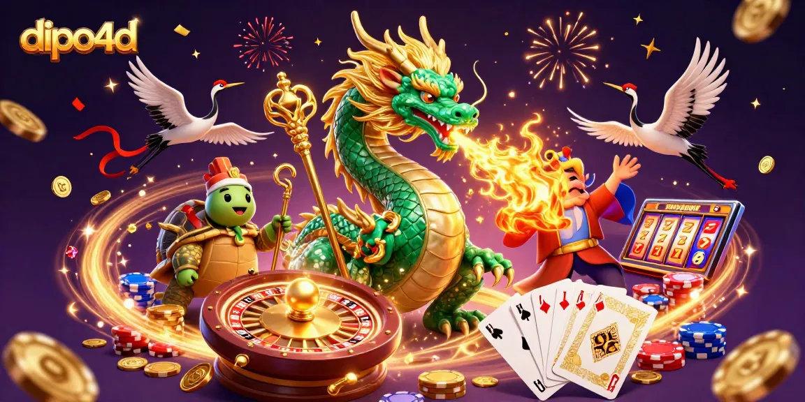 Spin and win with dipo4d's gaming scene showcasing rich elements for gamblers