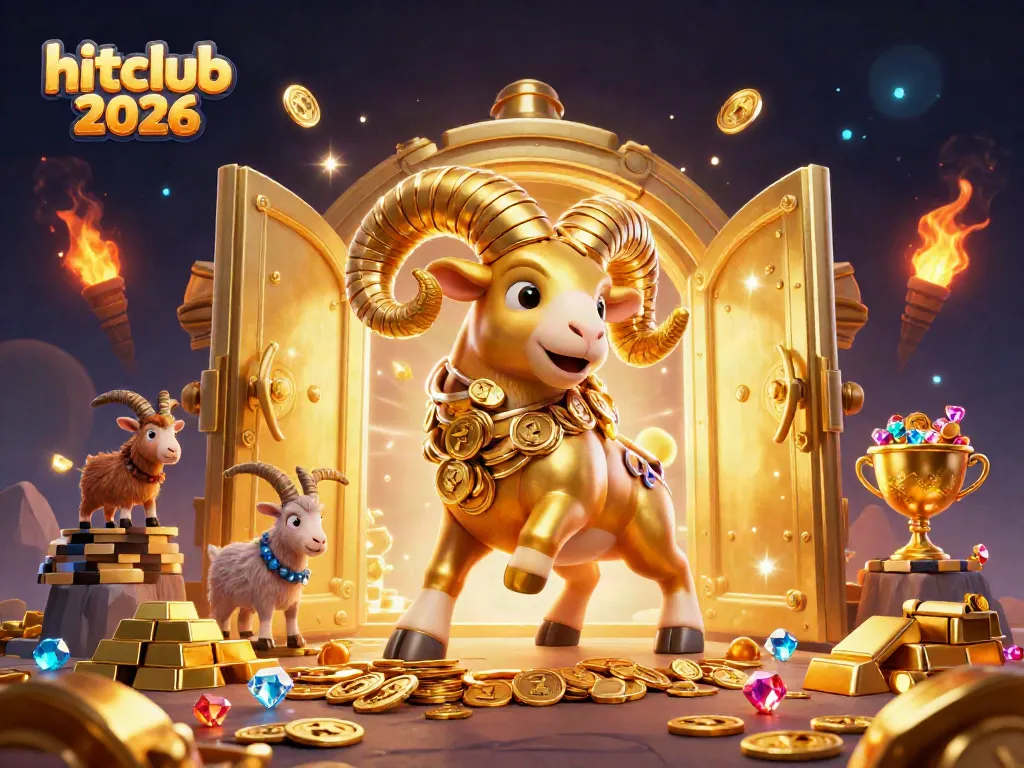 Engage with hitclub 2026 as the golden ram charges through riches in a vibrant online casino scene.