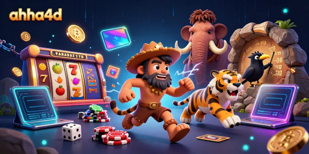 ahha4d bermain slot dengan desain kasino unik dan karakter menarik.