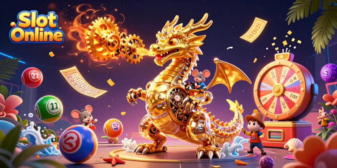 Experience thrilling Slot Online action with vibrant characters, lottery elements, and dynamic casino visuals.