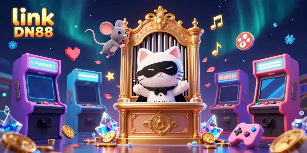 Experience thrilling gameplay with link DN88 in a magical casino adventure scene.