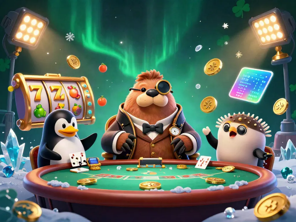 Experience thrilling poker action with 789CLUB, featuring charming characters at an underwater table.