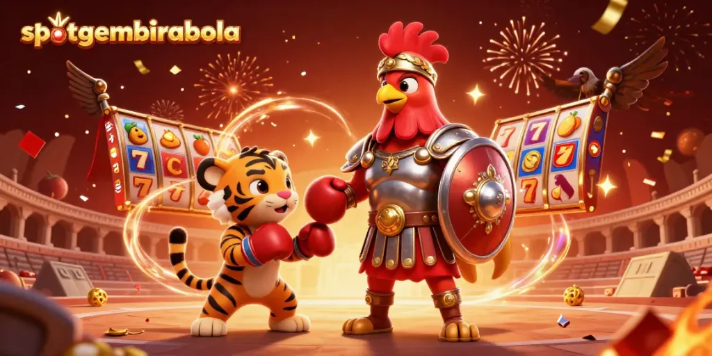Engage with slotgembirabola in an exciting casino setting showcasing vibrant characters and game elements.