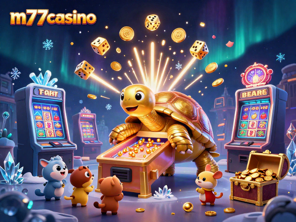 Gali keseruan di m77casino dengan tortoise emas raksasa dan mesin slot jackpot yang menarik!