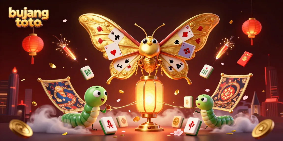 Gambarkan keajaiban bujang toto di dunia kasino dengan ilustrasi 3D penuh warna yang unik dan menarik.