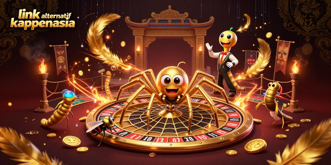 Taruhan di roulette yang penuh dengan aksi pada link alternatif kaptenasia, ilustrasi kasino 3D menarik.